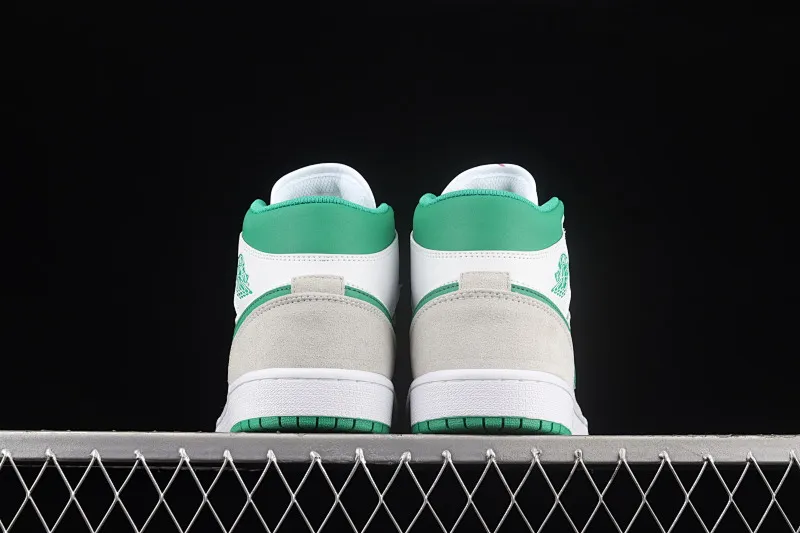 All categories Air Jordan Jordan series basketball shoes Air Jordan 1 Mid Air Jordan 1 Mid AJ1 Joe 1 meter white green mid-top cultural basketball shoes DC9294-103